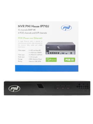 NVR POE PNI House IP710J, 10 kanálov