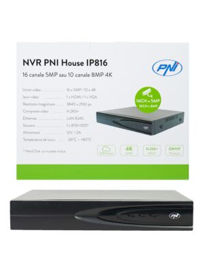 NVR PNI House IP816 so 16 kanálmi