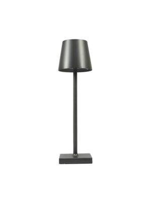 Stolná lampa PNI šedá, teplé svetlo, s batériou