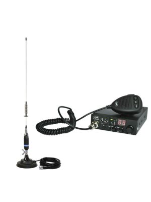 CB PNI ESCORT Sada rádiových staníc HP 8024 ASQ + Anténa CB PNI S75 s magnetom