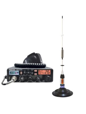 Súprava Rádio CB Prezident Richard ASC 10M + CB Anténa PNI ML70, dĺžka 70cm, 26-30MHz, 200W