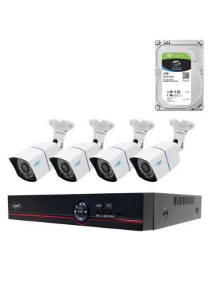 Súprava AHD PNI House PTZ1500 5MP Video Surveillance Kit – DVR a 4 externé kamery a 1 TB HDD sú súčasťou balenia