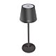 Stolná lampa PNI LTB04 2,5W, s batériou, USB nabíjanie, farba čierna