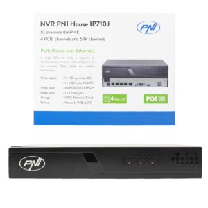 NVR POE PNI House IP710J, 10 kanálov