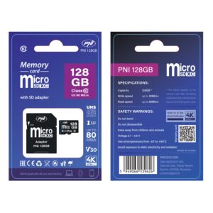 Pamäťová karta MicroSD PNI 128GB s adaptérom