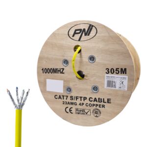 Kábel S/FTP CAT7 PNI SF07, 10Gbps, 1000MHz